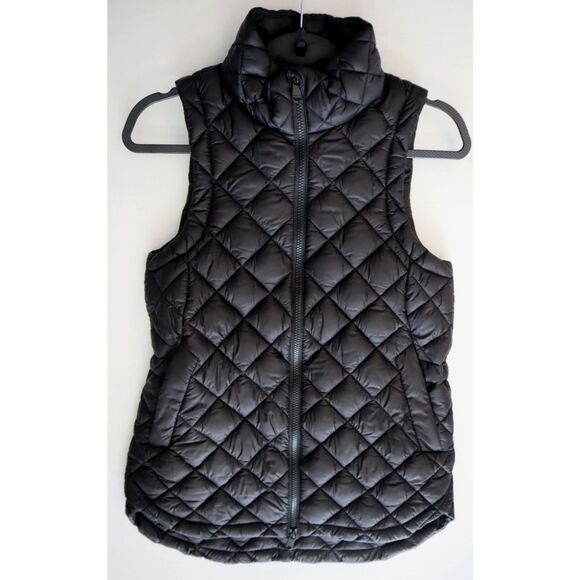 Athleta 599504-00 Women's Sz 2XS Black Whisper Featherless Puffer Vest - Picture 13 of 14